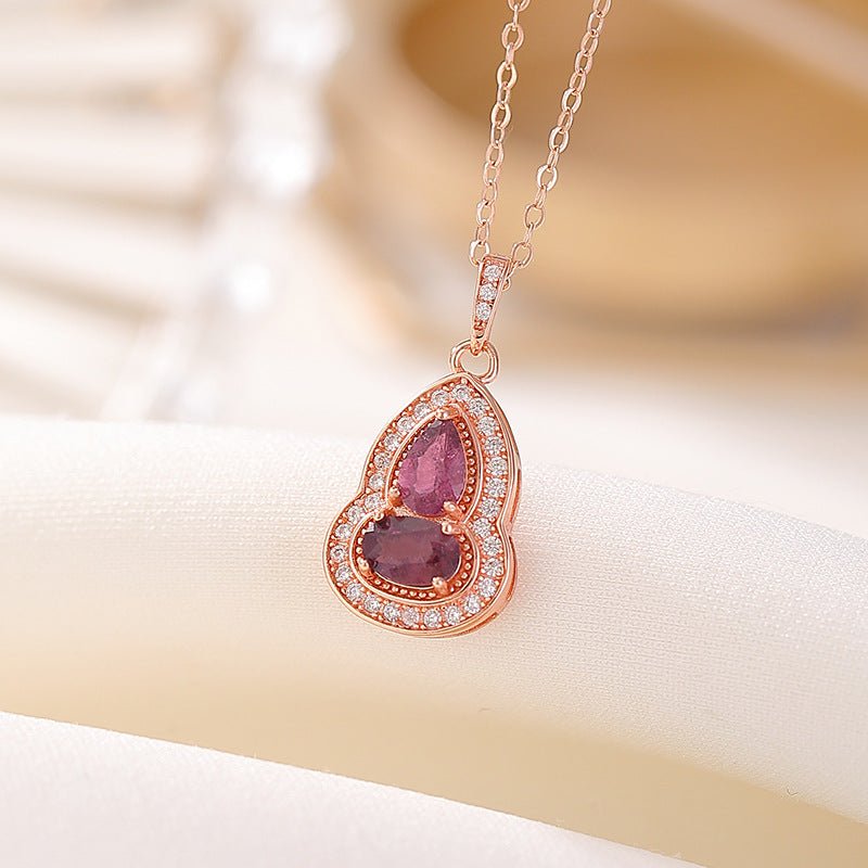 S925 Rose Gold Tourmaline Collection – Playful Húlu Charms with Crystal Energy - Taichi - Zen