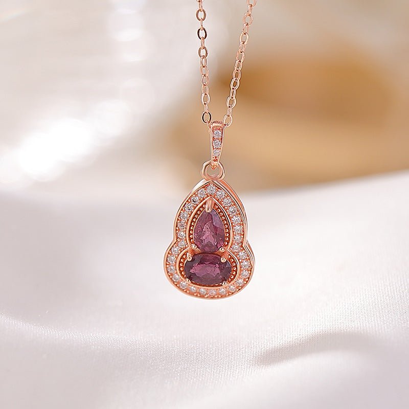 S925 Rose Gold Tourmaline Collection – Playful Húlu Charms with Crystal Energy - Taichi - Zen