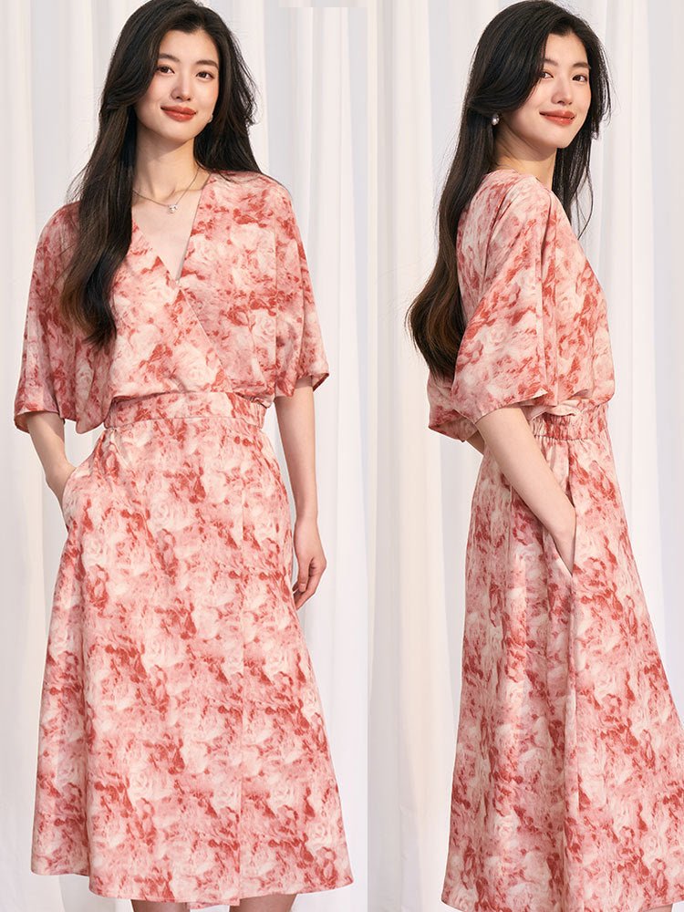 Ink Blush – A Dress That Moves Like Still Water - Taichi - Zen