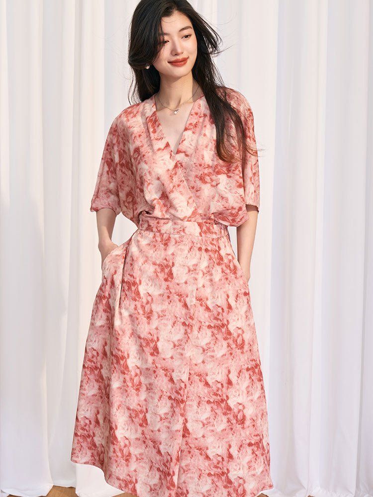 Ink Blush – A Dress That Moves Like Still Water - Taichi - Zen