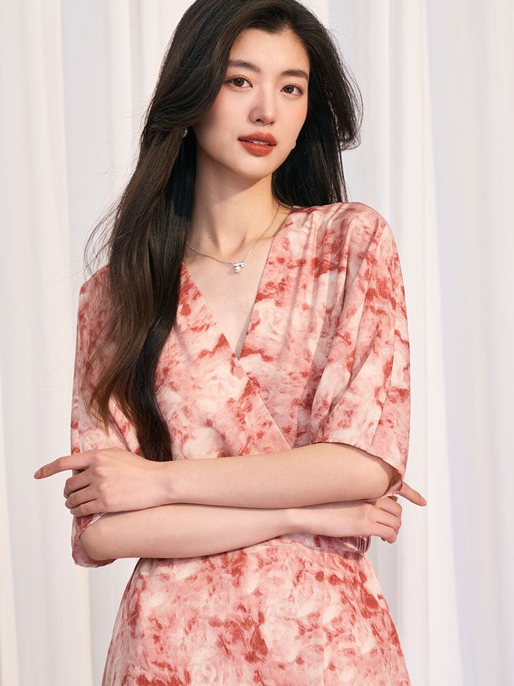 Ink Blush – A Dress That Moves Like Still Water - Taichi - Zen