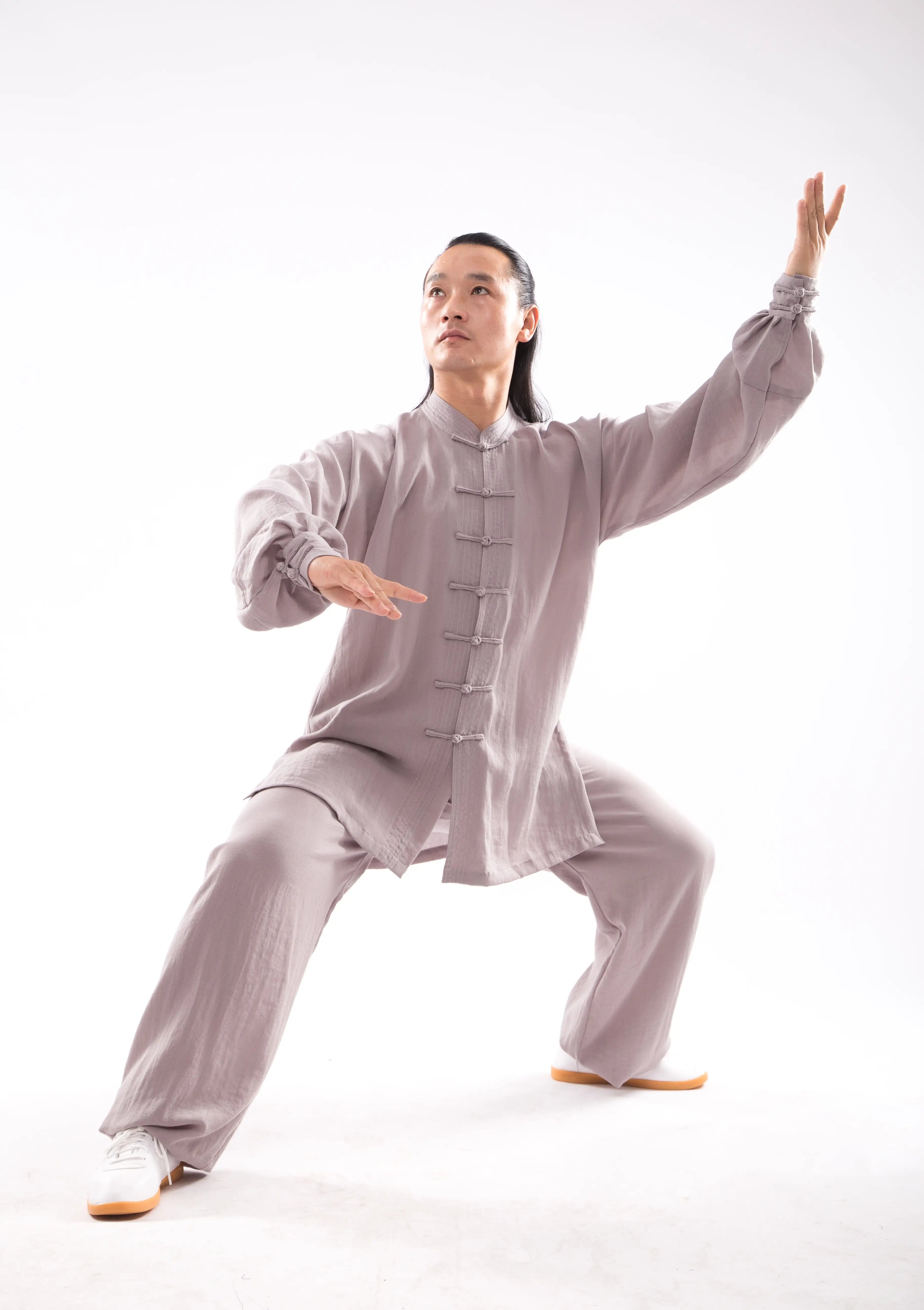 Wudang Mountain Wellness Tai Chi Hanfu: Unisex, 100% Natural Linen - Graceful Traditional Chinese Martial Arts Attire