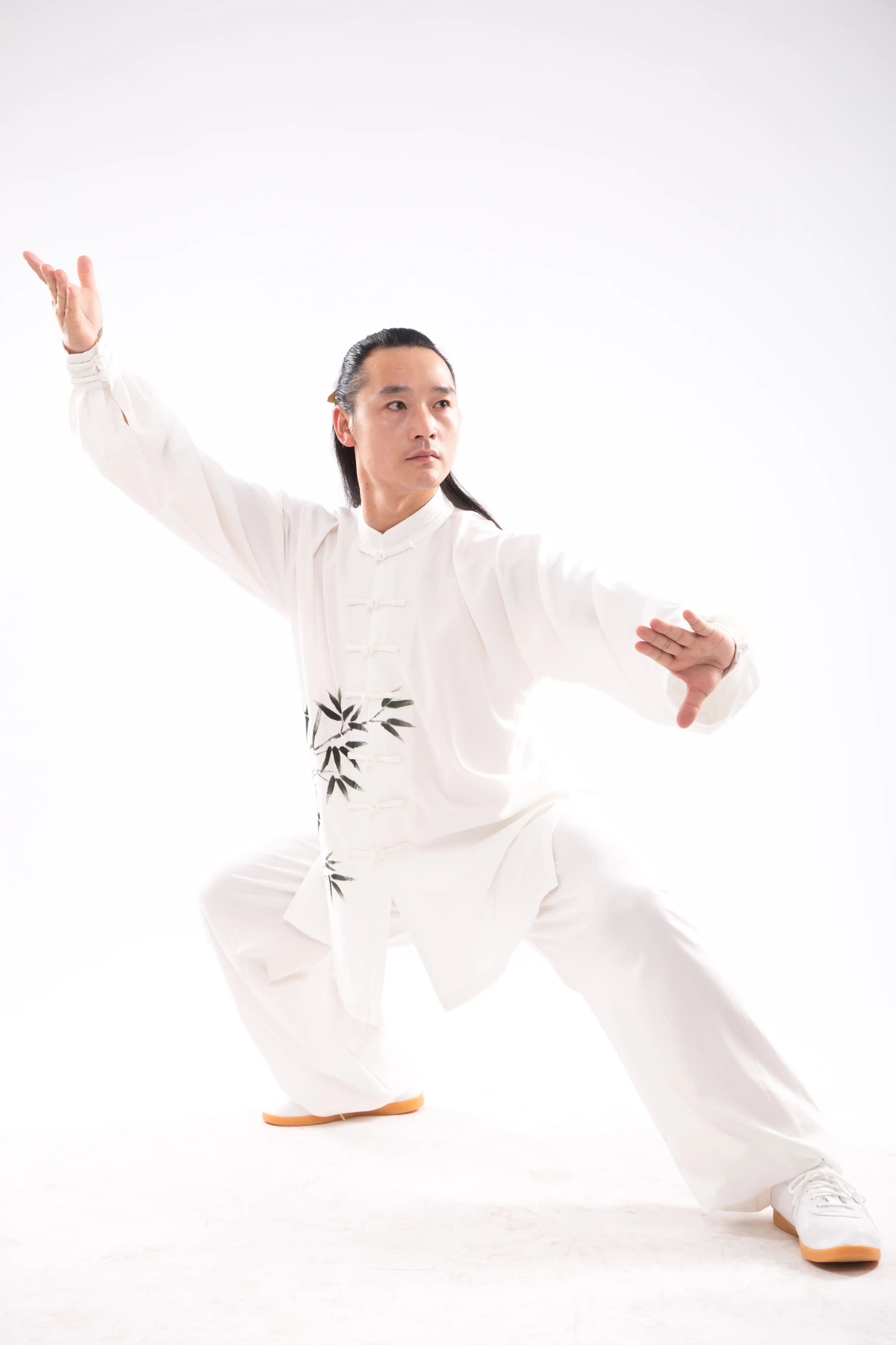 White Tai Chi Hanfu | Unisex Chinese Martial Arts Garment | Taichi-Zen