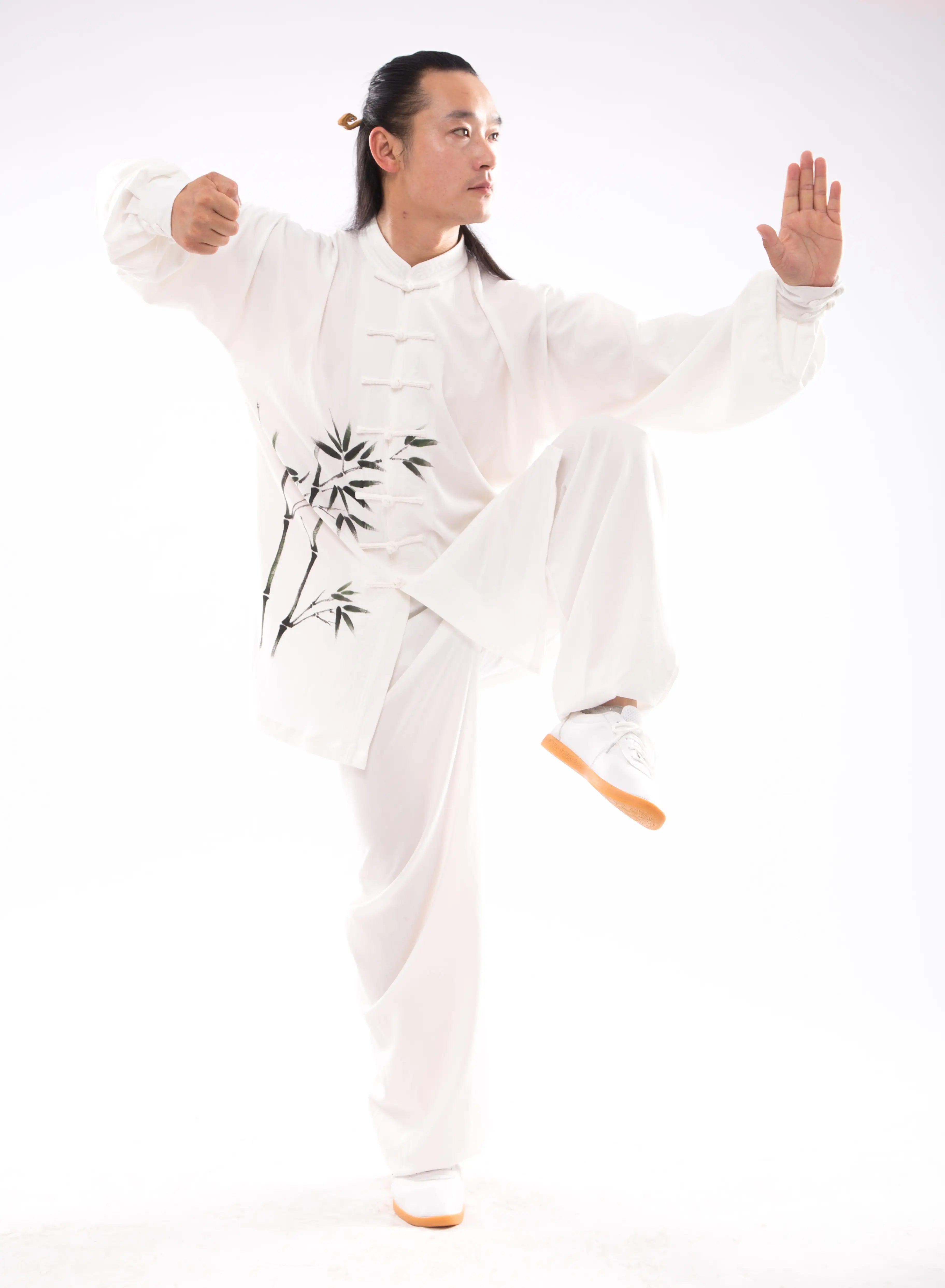 White Tai Chi Hanfu | Unisex Chinese Martial Arts Garment | Taichi-Zen