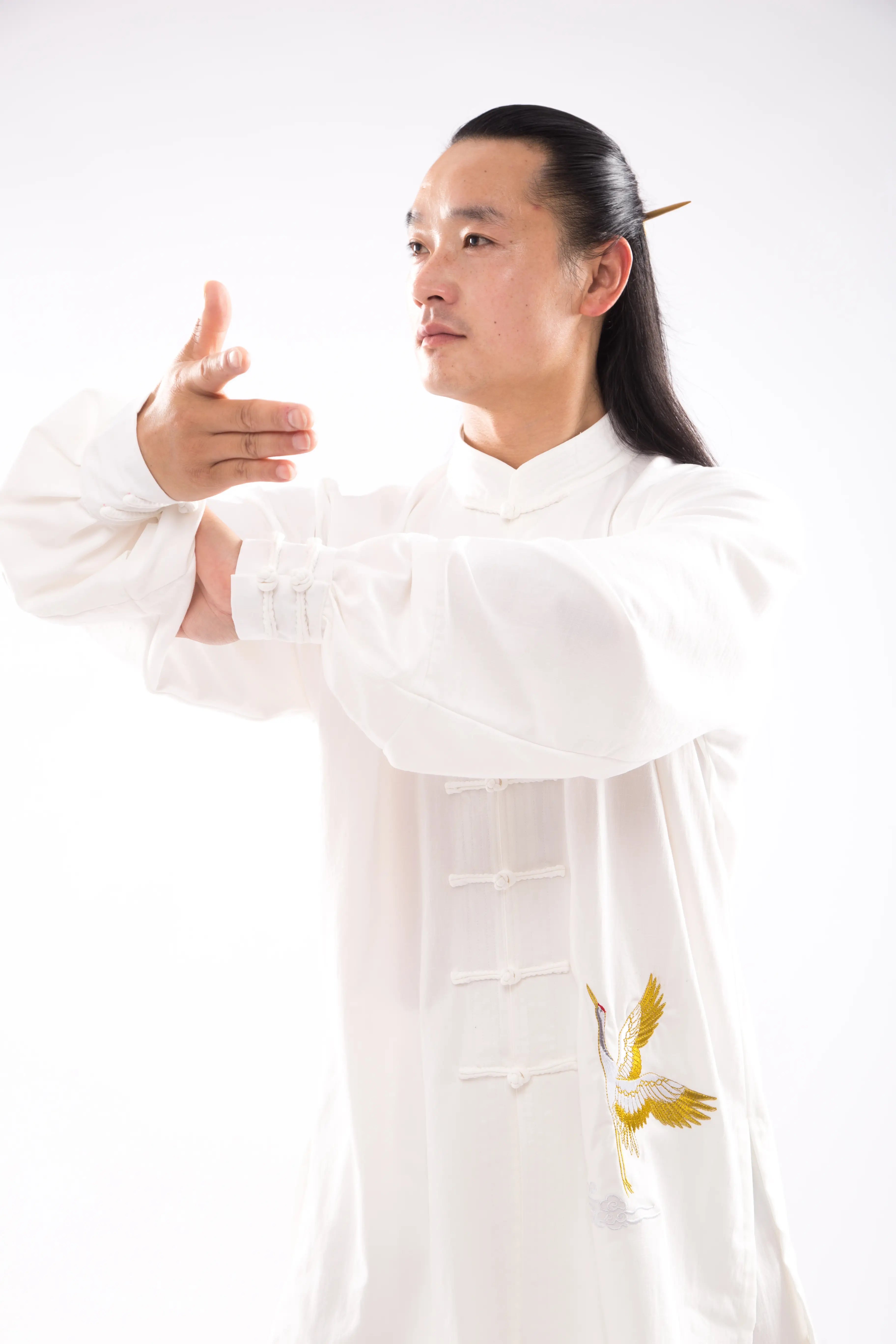 Classical Elegant White and Black Taichi Outfit Series