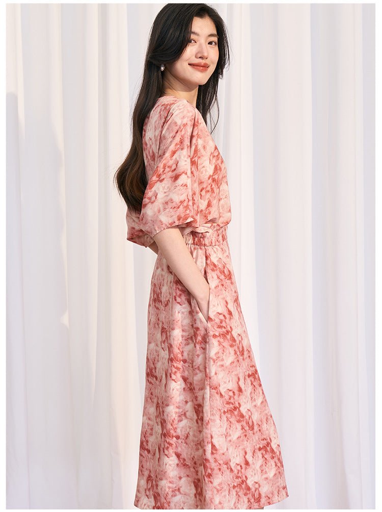 Ink Blush – A Dress That Moves Like Still Water - Taichi - Zen