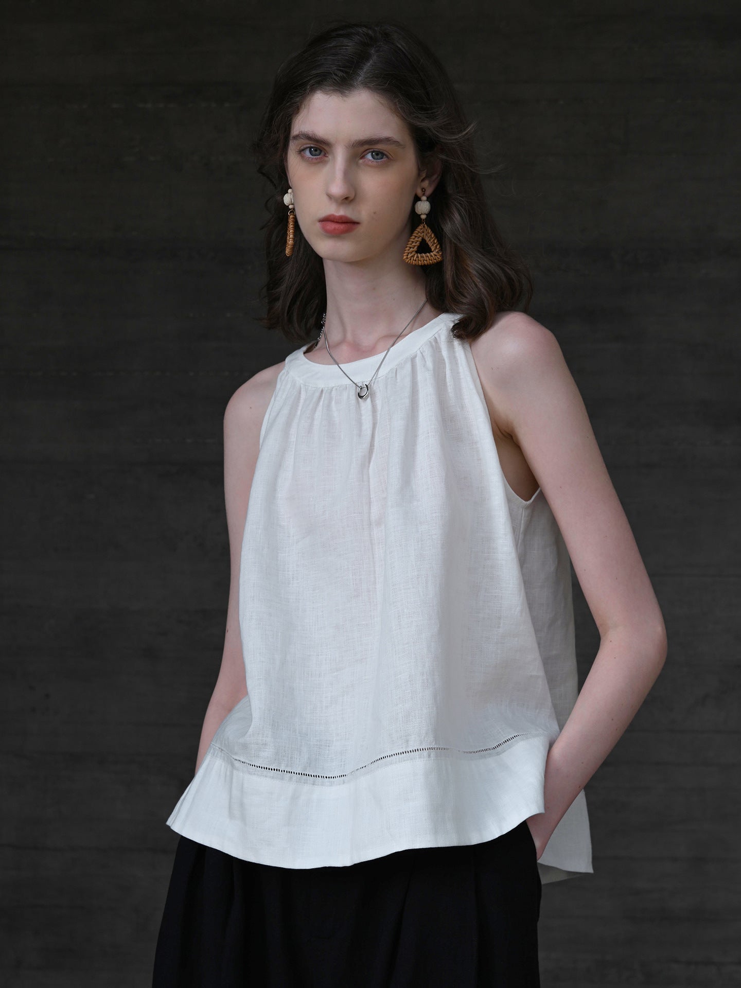 100% Linen A - Line Top — Clean Lines, Natural Air - Taichi - Zen