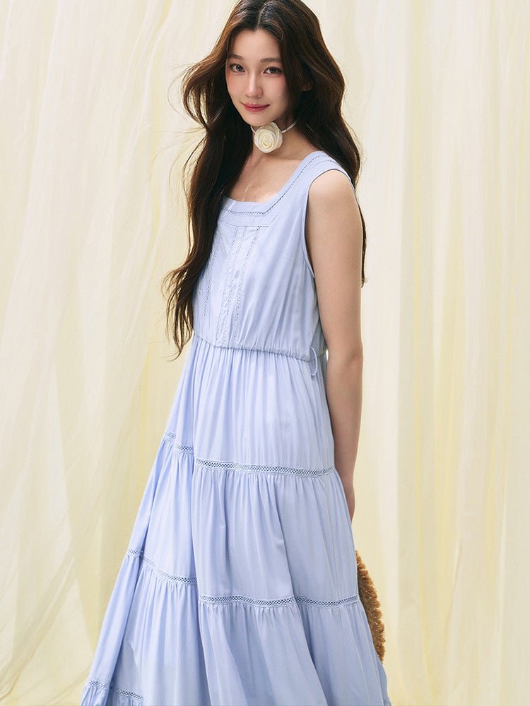 Soft Sky Tiered Maxi Dress – Light & Airy Summer Ease - Taichi - Zen