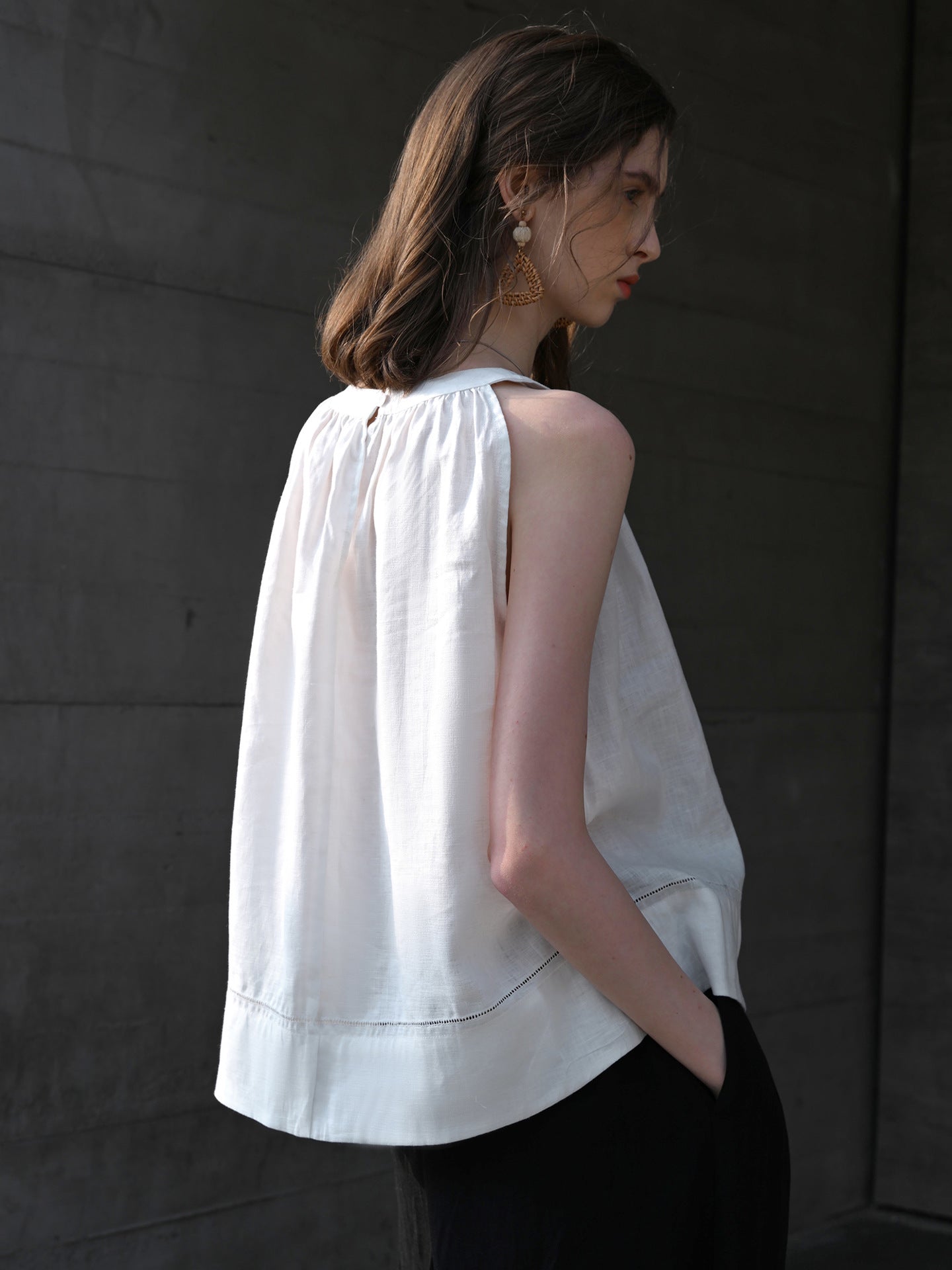 100% Linen A - Line Top — Clean Lines, Natural Air - Taichi - Zen