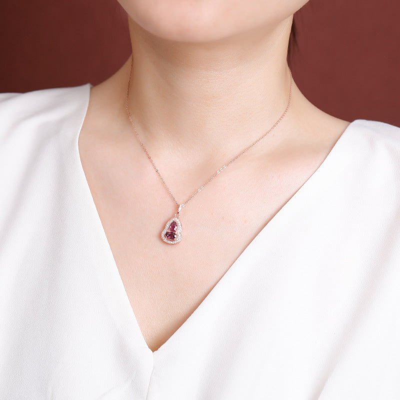 S925 Rose Gold Tourmaline Collection – Playful Húlu Charms with Crystal Energy - Taichi - Zen