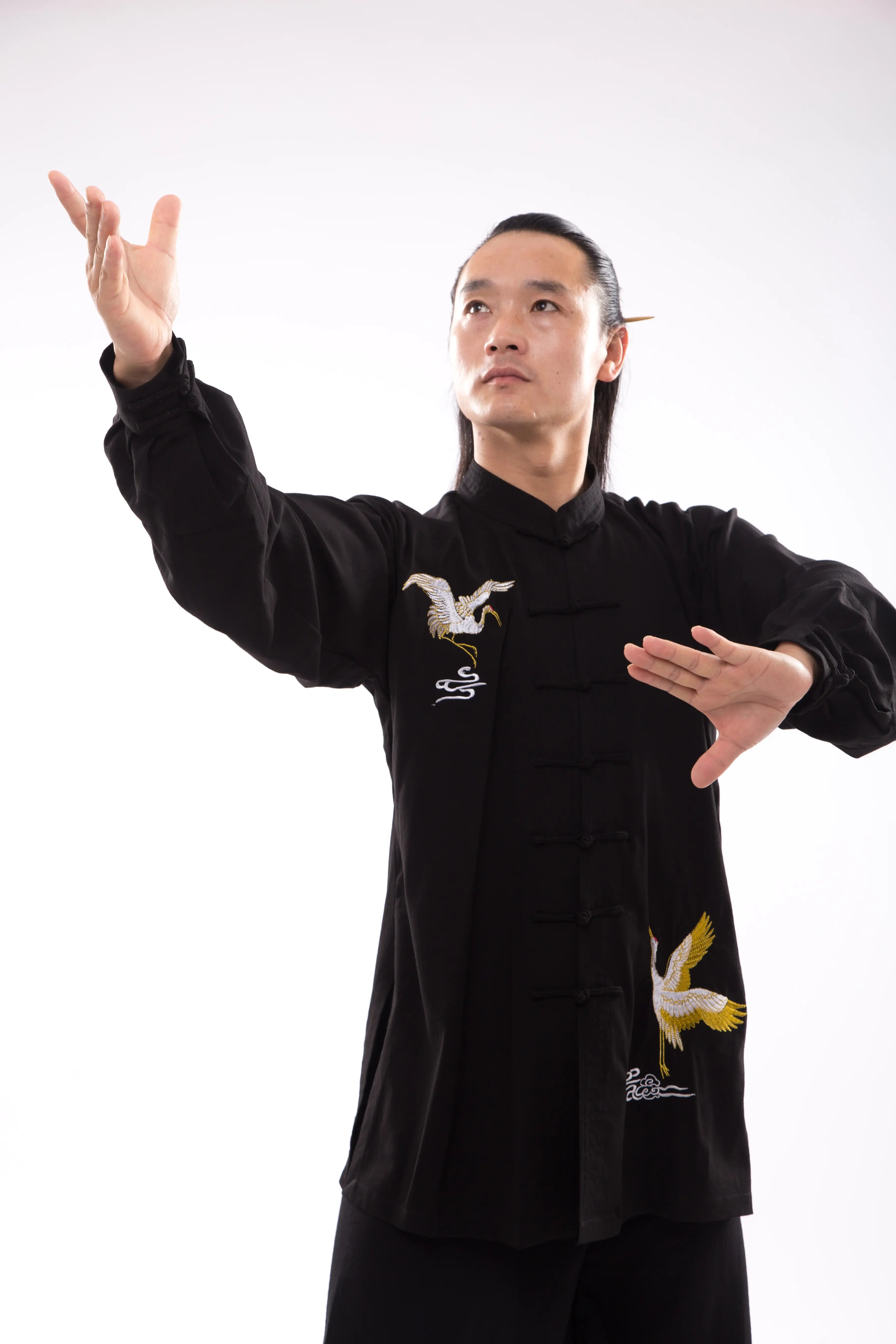 Black Tai Chi Ensemble | Luxurious Tai Chi Apparel | Taichi-Zen