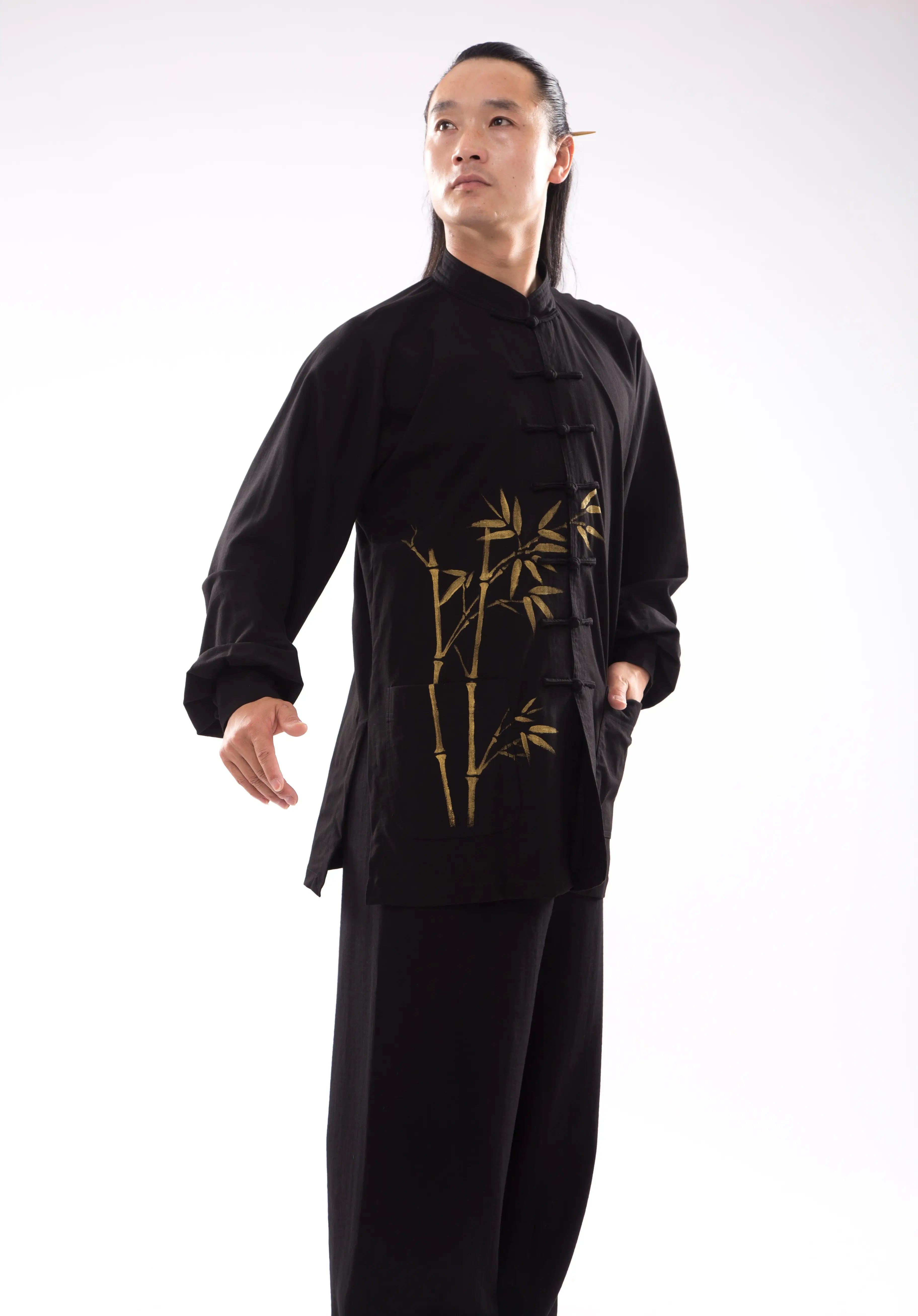 White Tai Chi Hanfu | Unisex Chinese Martial Arts Garment | Taichi-Zen