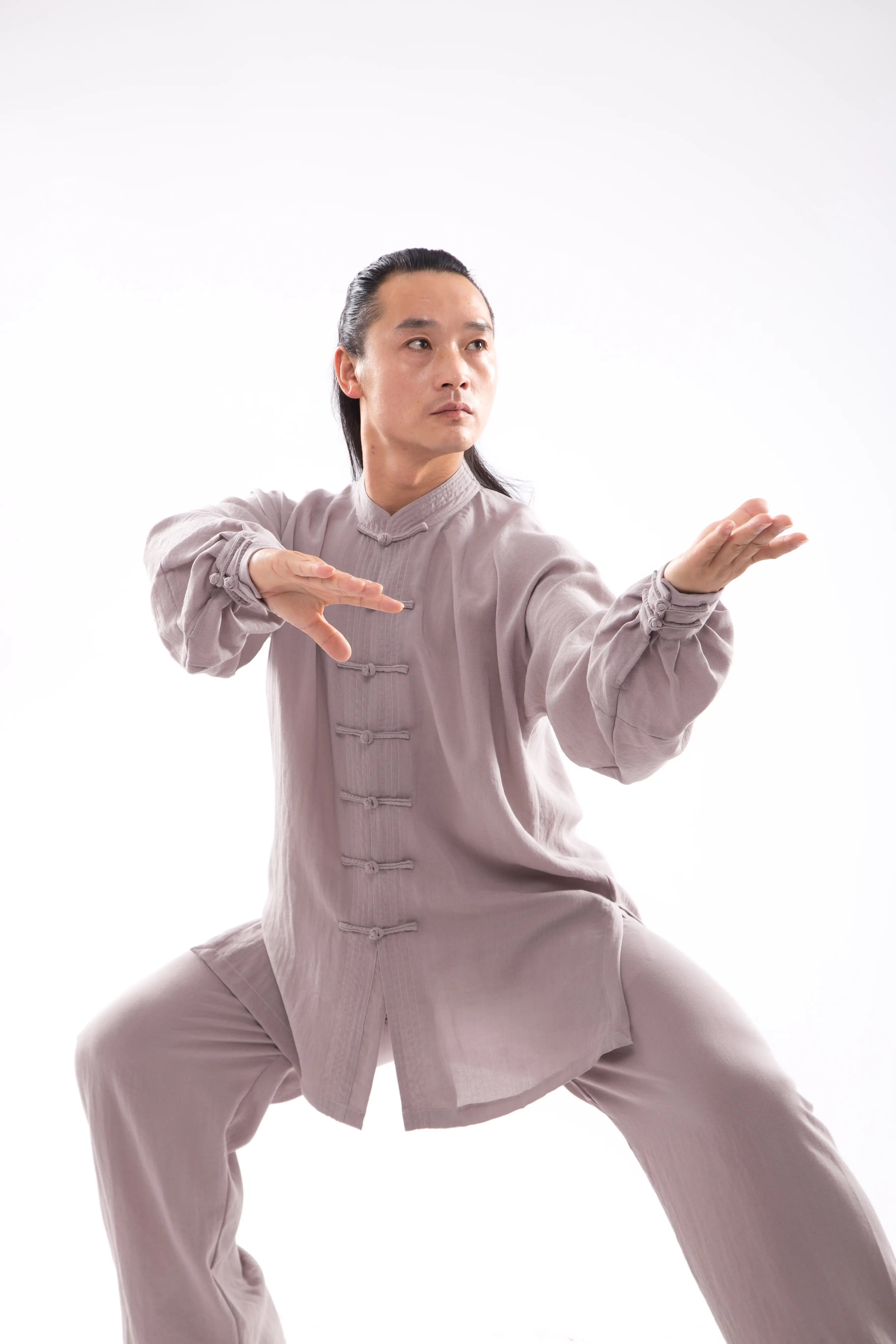 Wudang Mountain Wellness Tai Chi Hanfu: Unisex, 100% Natural Linen - Graceful Traditional Chinese Martial Arts Attire